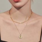 ciite' シーテ ネックレス 【 金属アレルギー対応 】 2連 エリザベス コインネックレス サージカルステンレス