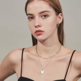 ciite' シーテ ネックレス 【 金属アレルギー対応 】 2連 エリザベス コインネックレス サージカルステンレス