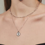 ciite' シーテ ネックレス 【 金属アレルギー対応 】 2連 エリザベス コインネックレス サージカルステンレス