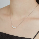 ciite' シーテ ネックレス 【 金属アレルギー対応 】 6連ミニパールネックレス サージカルステンレス シルバー FREE