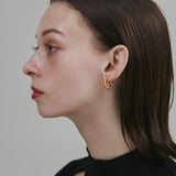 ciite' シーテ ピアス（両耳用） 【 金属アレルギー対応 】 ねじりフープピアス サージカルステンレス (両耳用)