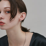 ciite' シーテ ピアス（両耳用） 【 金属アレルギー対応 】 ねじりフープピアス サージカルステンレス (両耳用)