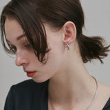 ciite' シーテ ピアス（両耳用） 【 金属アレルギー対応 】 ねじりフープピアス サージカルステンレス (両耳用)