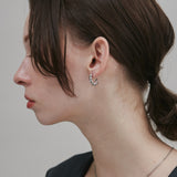 ciite' シーテ ピアス（両耳用） 【 金属アレルギー対応 】 ねじりフープピアス サージカルステンレス (両耳用)