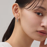 ciite' シーテ ピアス（両耳用） 【 金属アレルギー対応 】 ねじりフープピアス サージカルステンレス (両耳用)