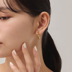 ciite' シーテ ピアス（両耳用） 【 金属アレルギー対応 】 ねじりフープピアス サージカルステンレス (両耳用)