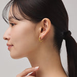 ciite' シーテ ピアス（両耳用） 【 金属アレルギー対応 】 ねじりフープピアス サージカルステンレス (両耳用)