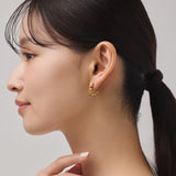 ciite' シーテ ピアス（両耳用） 【 金属アレルギー対応 】 ねじりフープピアス サージカルステンレス (両耳用)