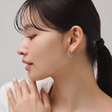 ciite' シーテ ピアス（両耳用） 【 金属アレルギー対応 】 ねじりフープピアス サージカルステンレス (両耳用)