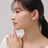 ciite' シーテ ピアス（両耳用） 【 金属アレルギー対応 】 ねじりフープピアス サージカルステンレス (両耳用)