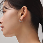 ciite' シーテ ピアス（両耳用） 【 金属アレルギー対応 】 ねじりフープピアス サージカルステンレス (両耳用)