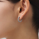 ciite' シーテ ピアス（両耳用） 【 金属アレルギー対応 】 ねじりフープピアス サージカルステンレス (両耳用)