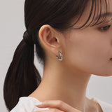 ciite' シーテ ピアス（両耳用） 【 金属アレルギー対応 】 ねじりフープピアス サージカルステンレス (両耳用)