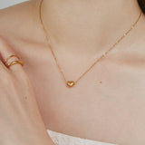 ciite' シーテ ネックレス 【 金属アレルギー対応 】 ミニハートネックレス サージカルステンレス