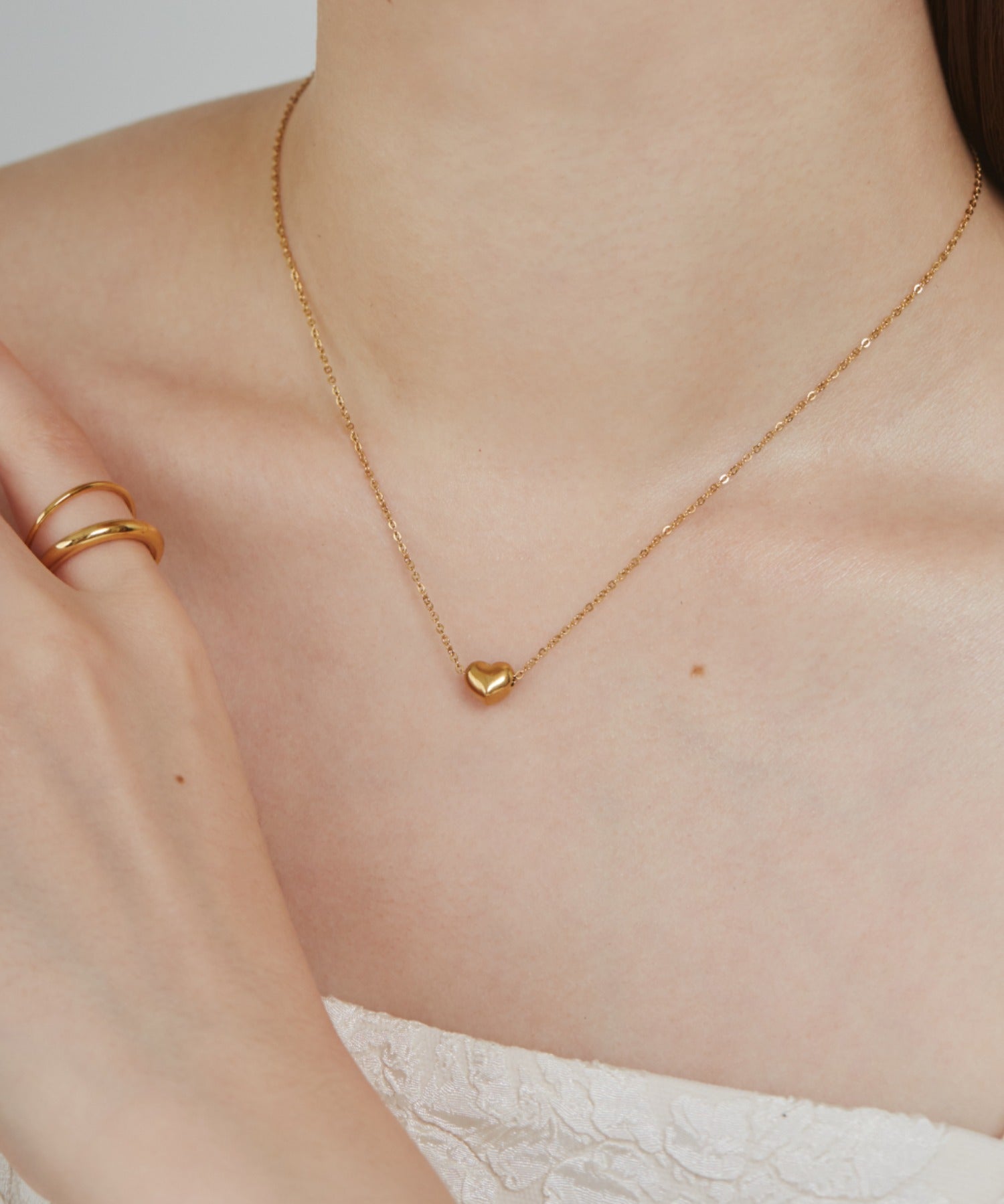 ciite' シーテ ネックレス 【 金属アレルギー対応 】 ミニハートネックレス サージカルステンレス