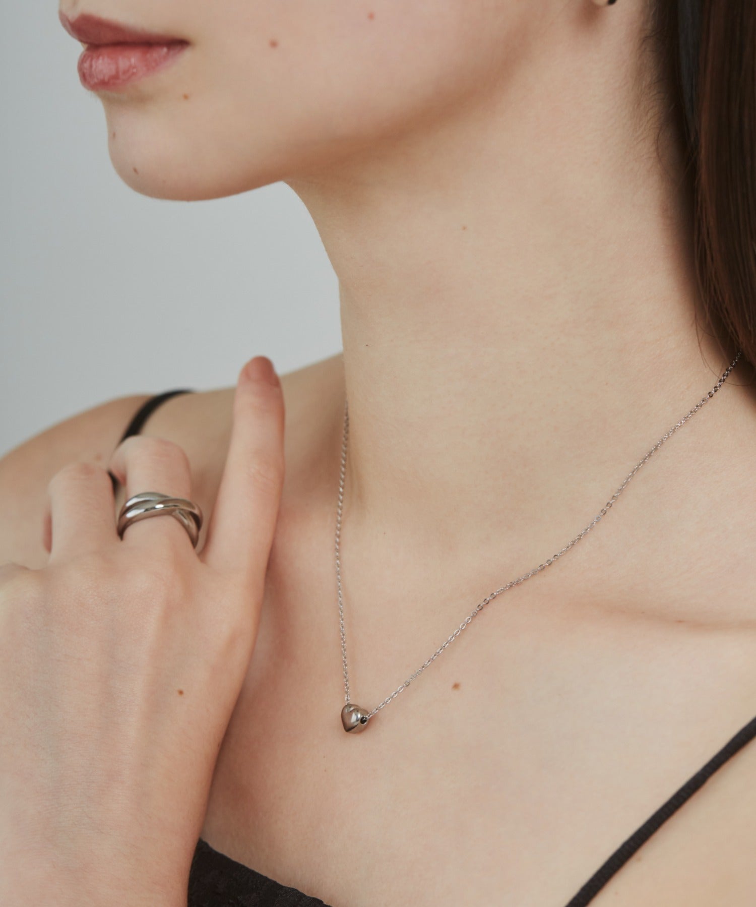 ciite' シーテ ネックレス 【 金属アレルギー対応 】 ミニハートネックレス サージカルステンレス