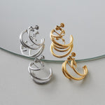 ciite' シーテ イヤリング 【 金属アレルギー対応 】 デザインフープイヤリング サージカルステンレス (両耳用)