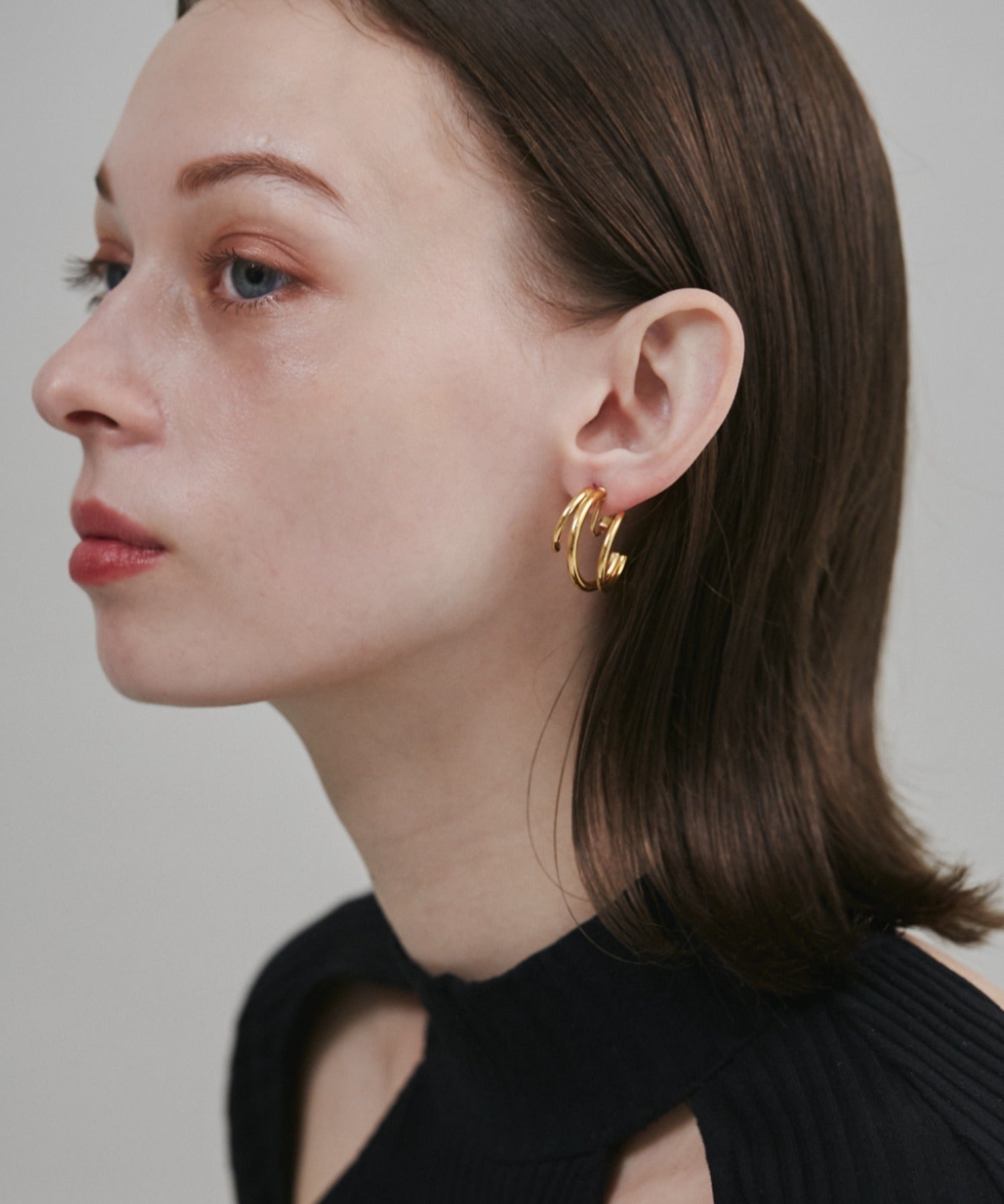 ciite' シーテ イヤリング 【 金属アレルギー対応 】 デザインフープイヤリング サージカルステンレス (両耳用)