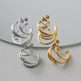 ciite' シーテ イヤリング 【 金属アレルギー対応 】 デザインフープイヤリング サージカルステンレス (両耳用)