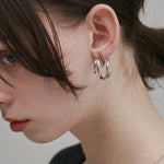 ciite' シーテ イヤリング 【 金属アレルギー対応 】 デザインフープイヤリング サージカルステンレス (両耳用)