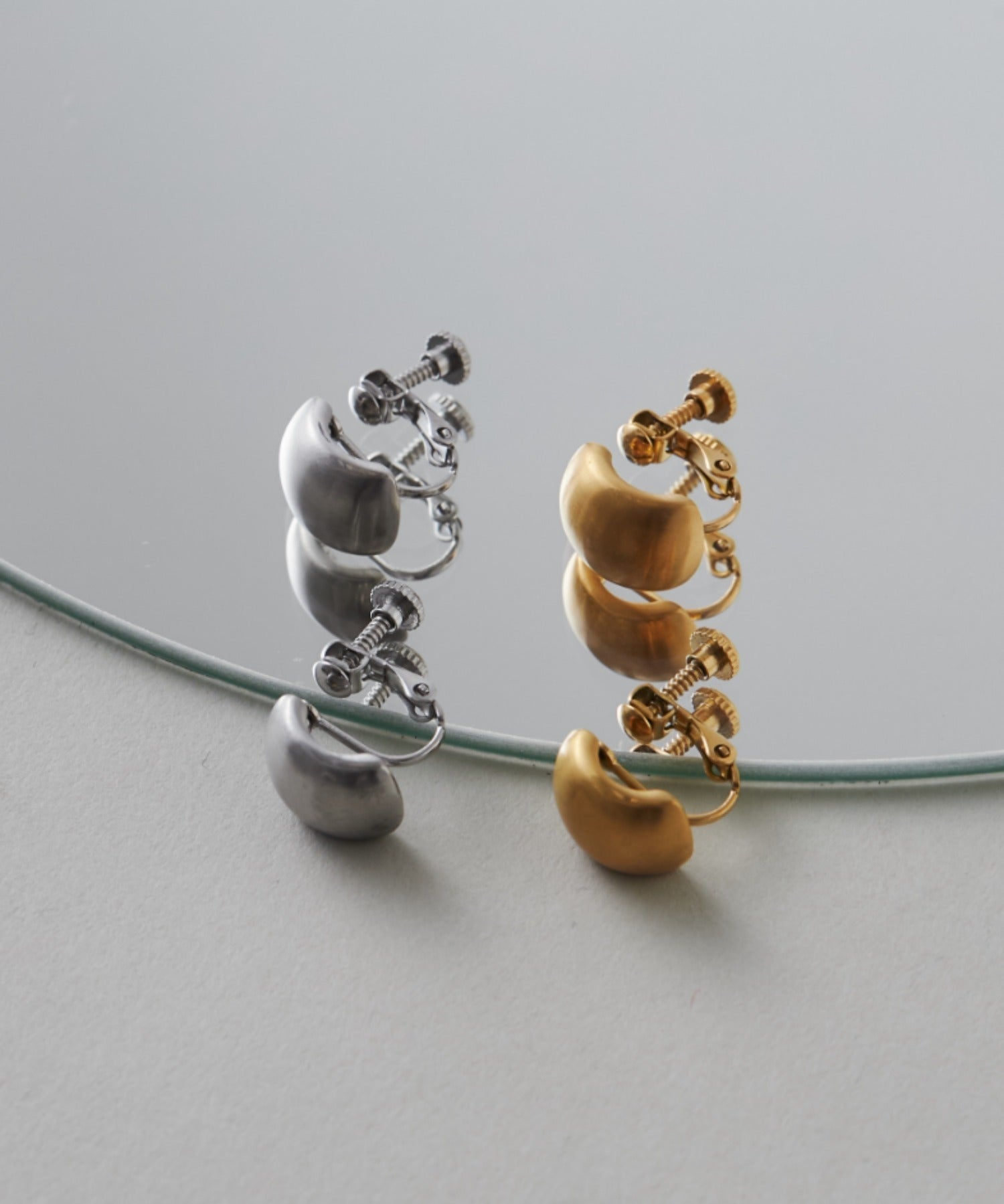 ciite' シーテ イヤリング 【 金属アレルギー対応 】 ぷっくりマットイヤリング サージカルステンレス (両耳用)