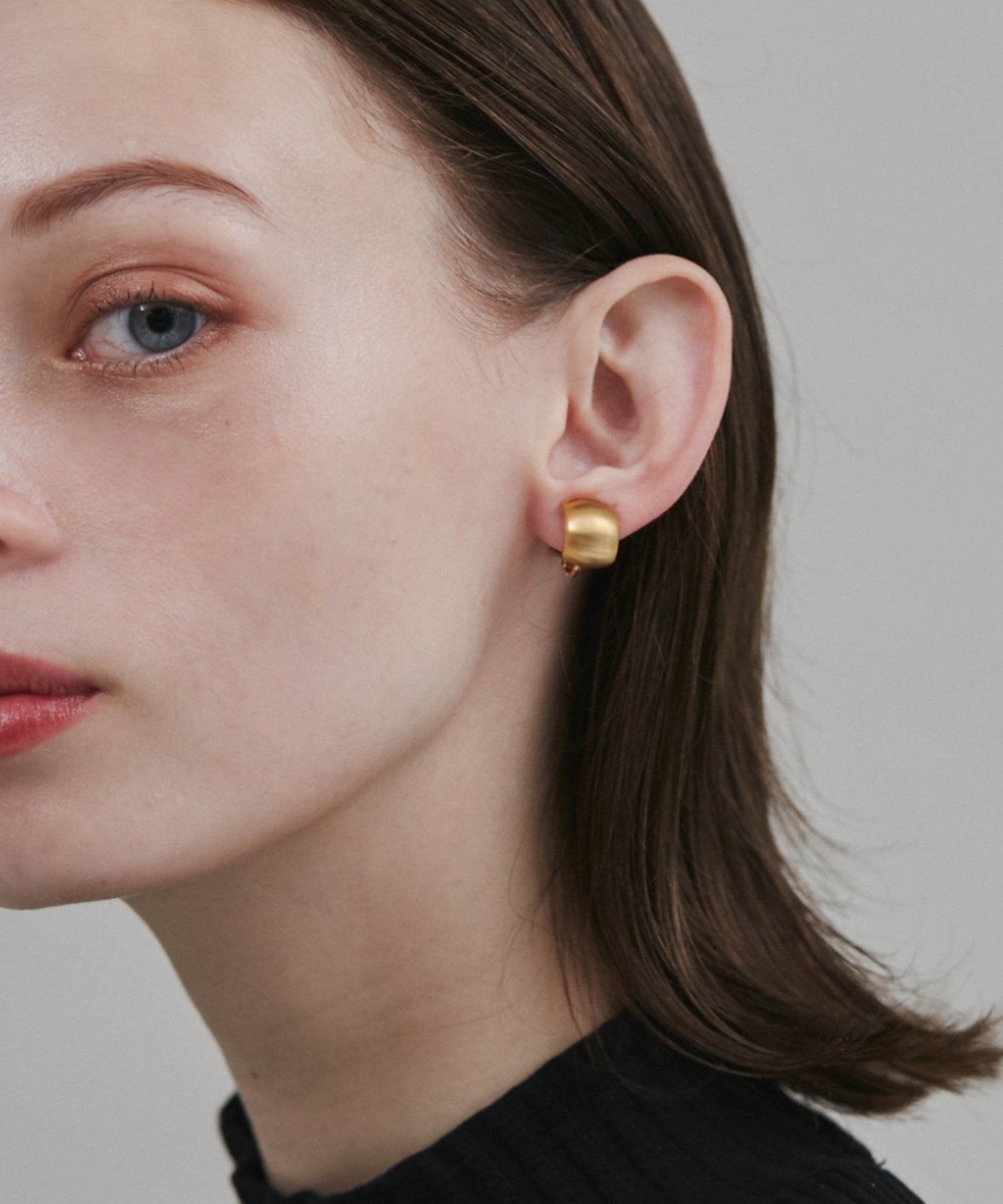 ciite' シーテ イヤリング 【 金属アレルギー対応 】 ぷっくりマットイヤリング サージカルステンレス (両耳用)