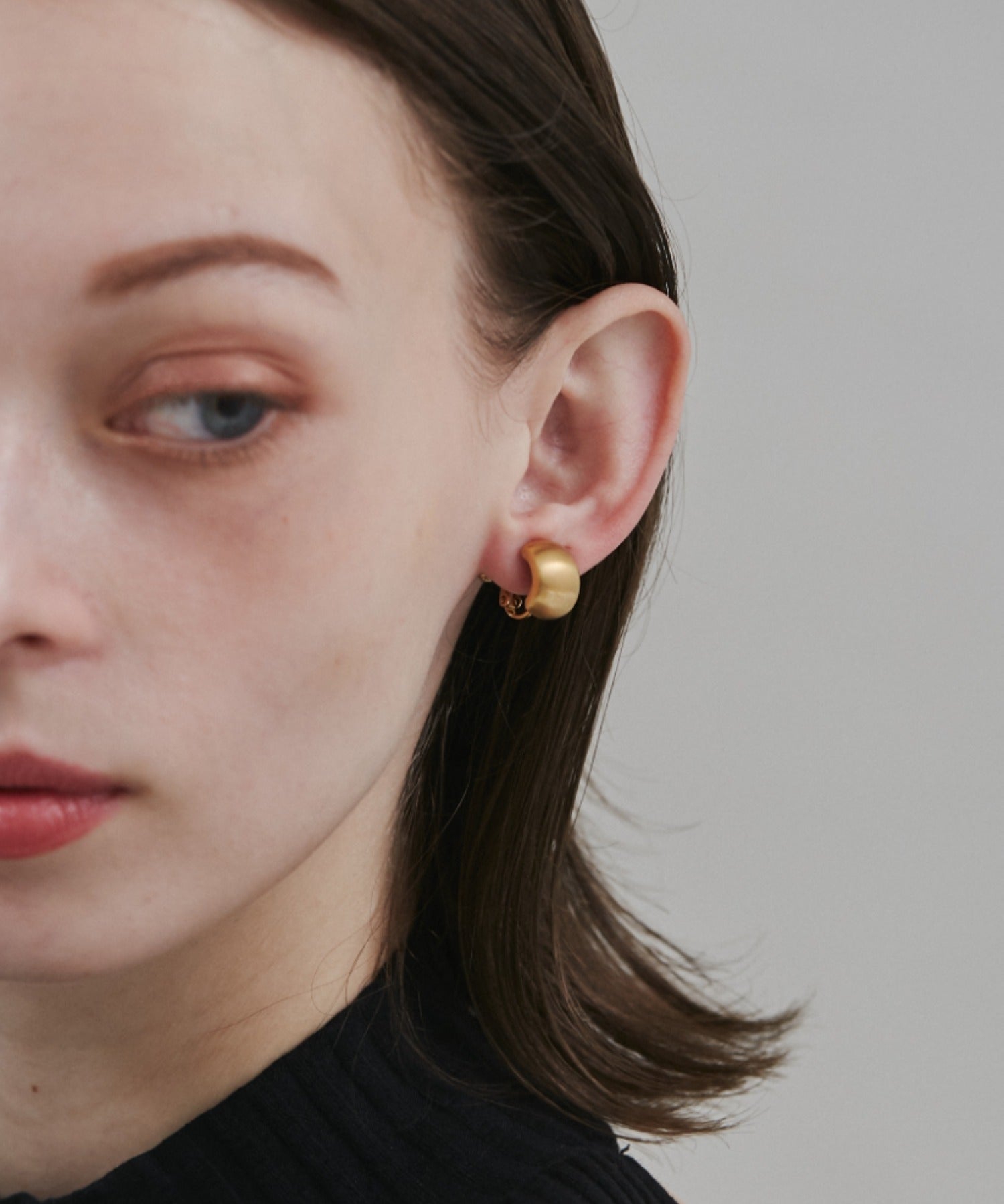 ciite' シーテ イヤリング 【 金属アレルギー対応 】 ぷっくりマットイヤリング サージカルステンレス (両耳用)