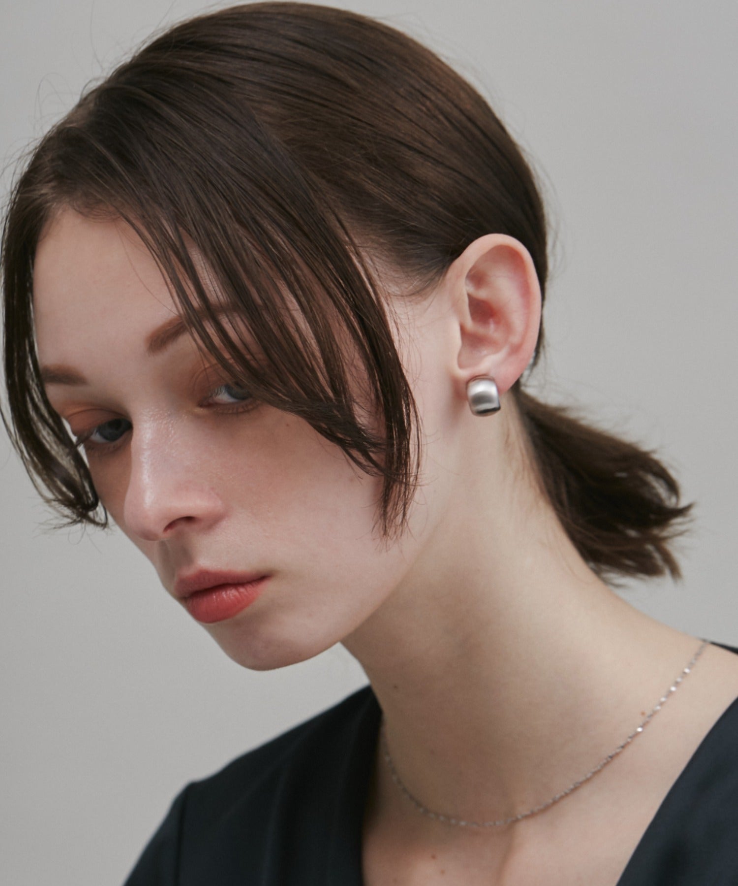 ciite' シーテ イヤリング 【 金属アレルギー対応 】 ぷっくりマットイヤリング サージカルステンレス (両耳用)