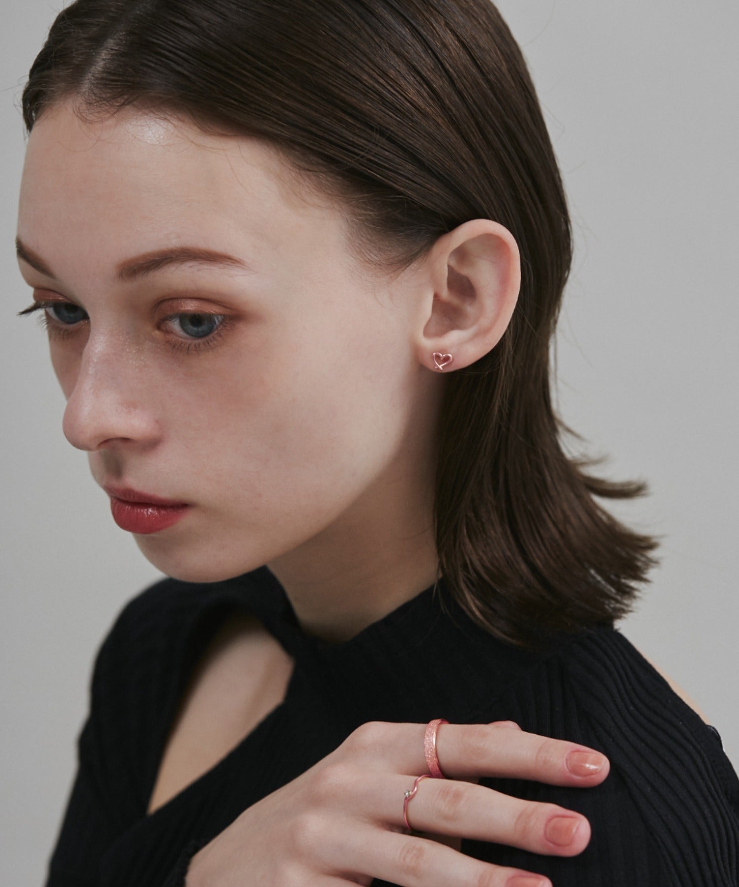 ciite' シーテ ピアス（両耳用） 【 金属アレルギー対応 】 ミニハートピアス サージカルステンレス (両耳用)