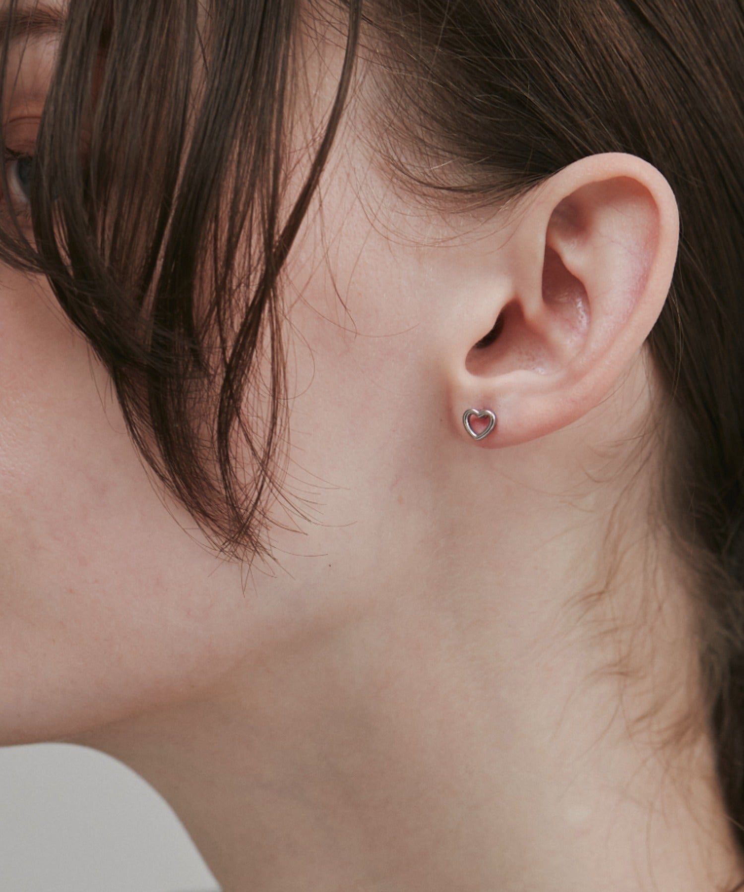 ciite' シーテ ピアス（両耳用） 【 金属アレルギー対応 】 シンプル ミニハートピアス サージカルステンレス (両耳用)