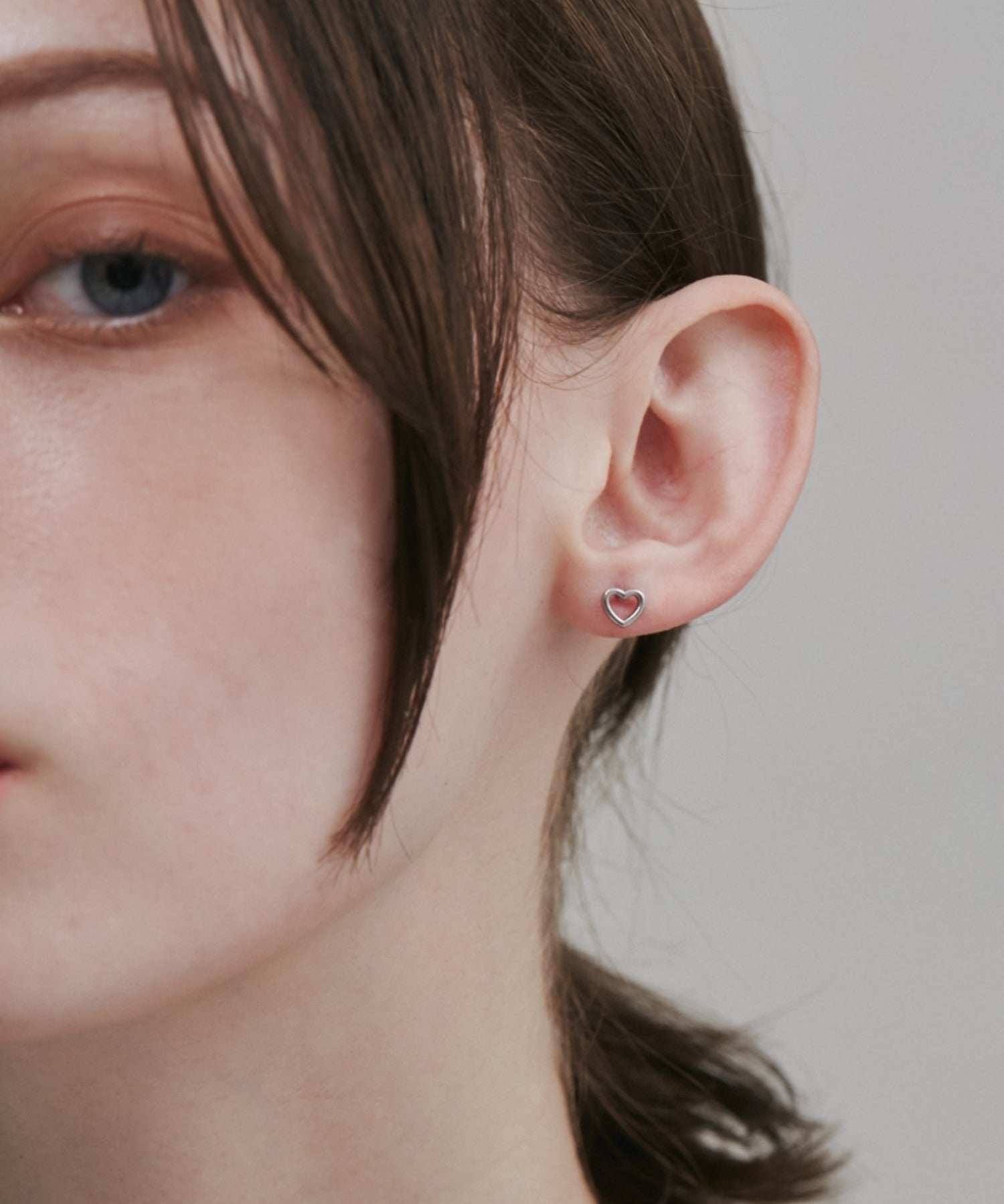 ciite' シーテ ピアス（両耳用） 【 金属アレルギー対応 】 シンプル ミニハートピアス サージカルステンレス (両耳用)
