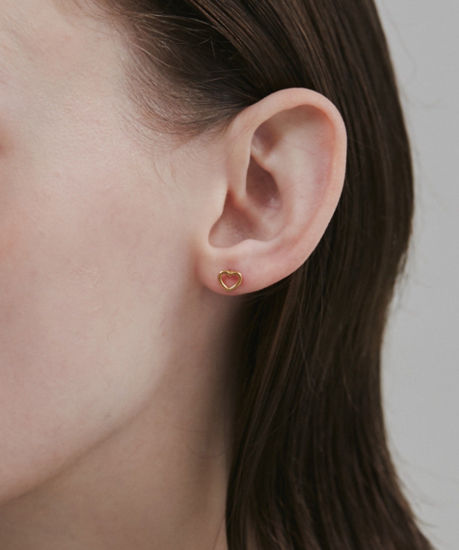 ciite' シーテ ピアス（両耳用） 【 金属アレルギー対応 】 シンプル ミニハートピアス サージカルステンレス (両耳用)