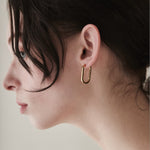 ciite' シーテ ピアス（両耳用） 【 金属アレルギー対応 】 オーバルフープピアス サージカルステンレス (両耳用)