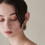 ciite' シーテ ピアス（両耳用） 【 金属アレルギー対応 】 オーバルフープピアス サージカルステンレス (両耳用)