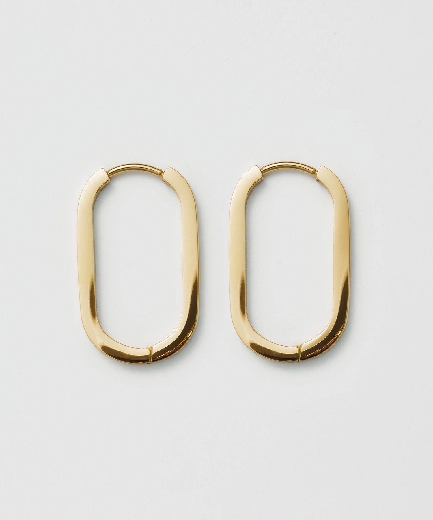 ciite' シーテ ピアス（両耳用） 【 金属アレルギー対応 】 オーバルフープピアス サージカルステンレス (両耳用)