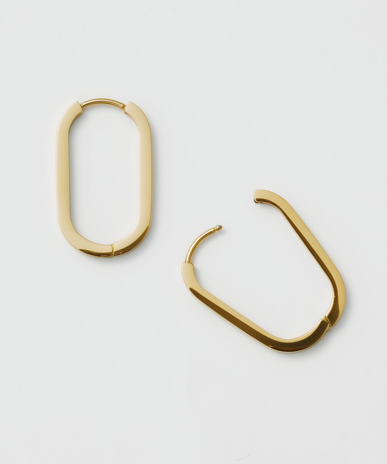 ciite' シーテ ピアス（両耳用） 【 金属アレルギー対応 】 オーバルフープピアス サージカルステンレス (両耳用)