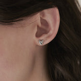 ciite' シーテ ピアス（両耳用） 【 金属アレルギー対応 】 ミニハートピアス サージカルステンレス (両耳用) シルバー FREE