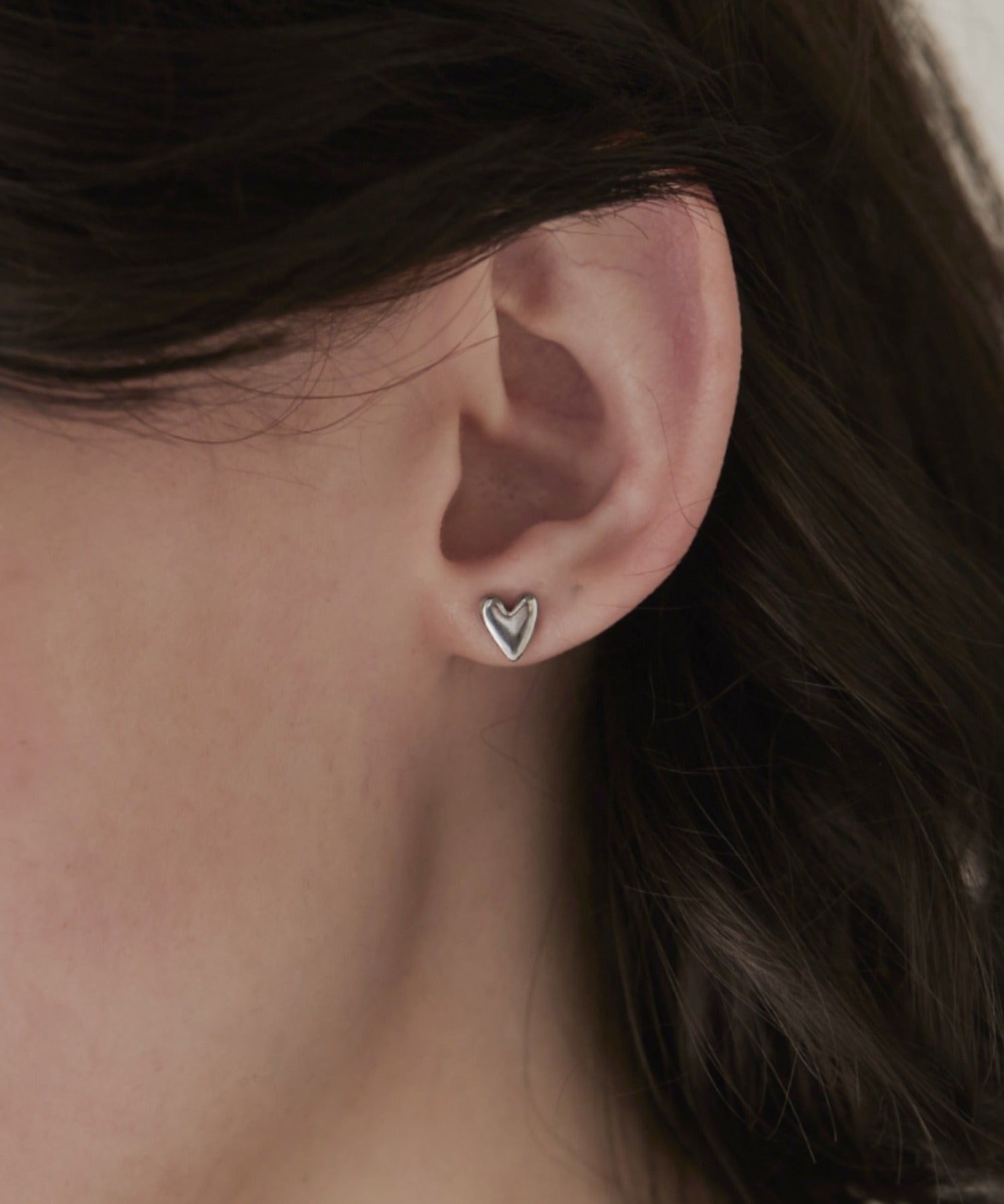 ciite' シーテ ピアス（両耳用） 【 金属アレルギー対応 】 ミニハートピアス サージカルステンレス (両耳用) シルバー FREE