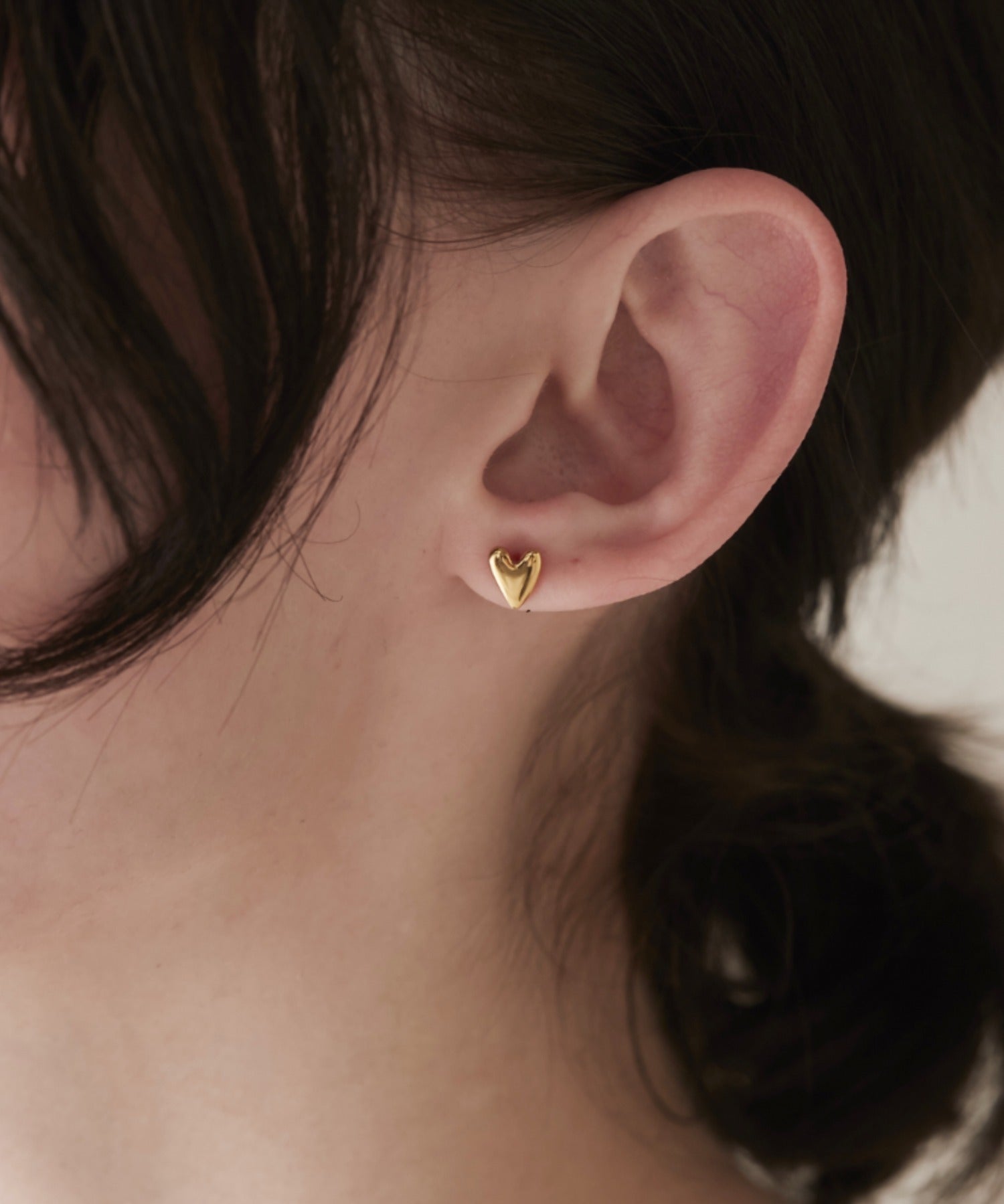 ciite' シーテ ピアス（両耳用） 【 金属アレルギー対応 】 ミニハートピアス サージカルステンレス (両耳用) ゴールド FREE