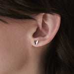 ciite' シーテ ピアス（両耳用） 【 金属アレルギー対応 】 ミニバタフライモチーフピアス サージカルステンレス (両耳用) シルバー FREE