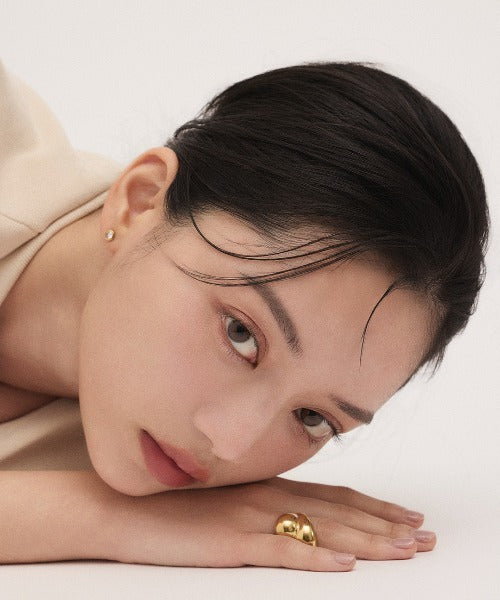 ciite' シーテ ピアス（両耳用） 【 金属アレルギー対応 】 ビジューサークル ミニピアス サージカルステンレス (両耳用)