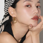 ciite' シーテ ピアス（両耳用） 【 金属アレルギー対応 】 モチーフサークルピアス サージカルステンレス (両耳用) ゴールド FREE