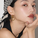 ciite' シーテ ピアス（両耳用） 【 金属アレルギー対応 】 モチーフサークルピアス サージカルステンレス (両耳用) ゴールド FREE