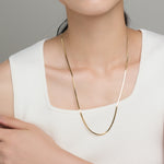 ciite' シーテ ネックレス 【 金属アレルギー対応 】 2mm スネークネックレス サージカルステンレス 56～61cm