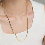 ciite' シーテ ネックレス 【 金属アレルギー対応 】 2mm スネークネックレス サージカルステンレス 56～61cm