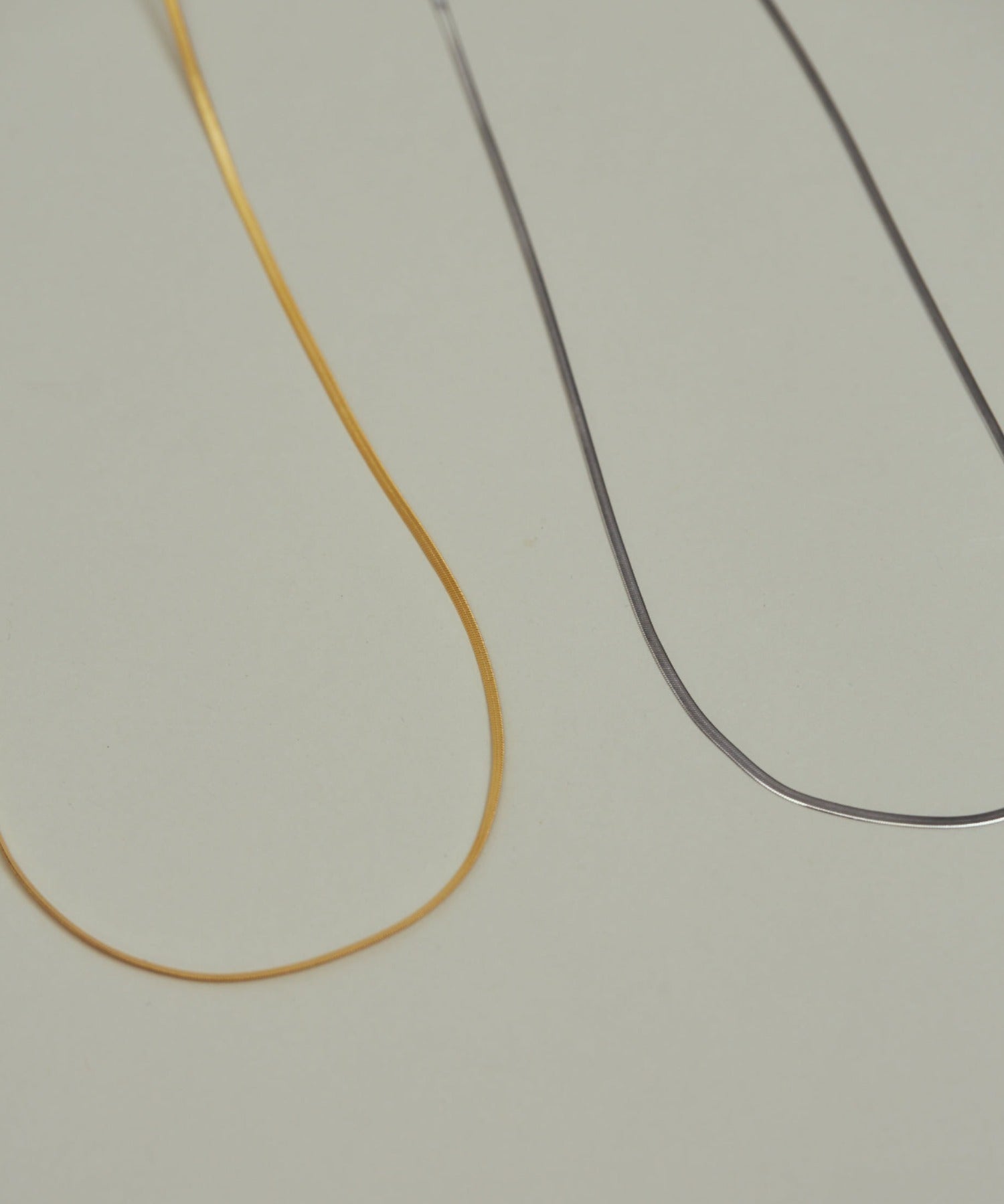 ciite' シーテ ネックレス 【 金属アレルギー対応 】 2mm スネークネックレス サージカルステンレス 56～61cm