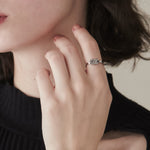 ciite' シーテ リング 【 金属アレルギー対応 】 ホースシュービジュー リング サージカルステンレス シルバー