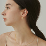 ciite' シーテ ピアス（両耳用） 【 金属アレルギー対応 】 リボンパールピアス サージカルステンレス (両耳用)