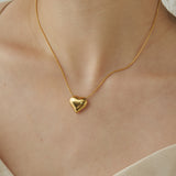 ciite' シーテ ネックレス 【 金属アレルギー対応 】 ハートネックレス サージカルステンレス ゴールド FREE