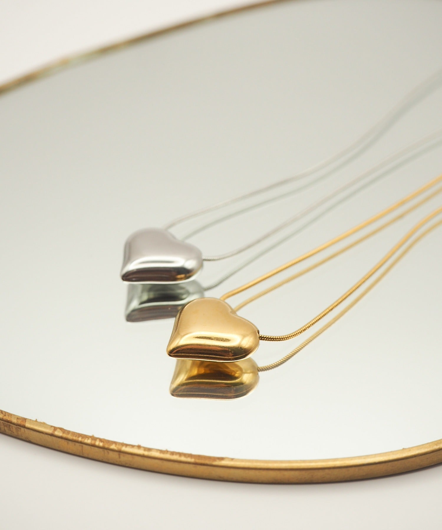 ciite' シーテ ネックレス 【 金属アレルギー対応 】 ハートネックレス サージカルステンレス